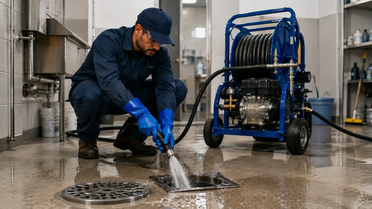 Floor Drain Hydro Jet Cleaning in Oceanside