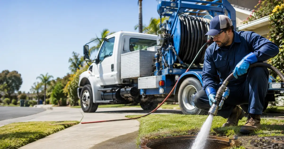 Hydro jet sewer cleaning Oceanside