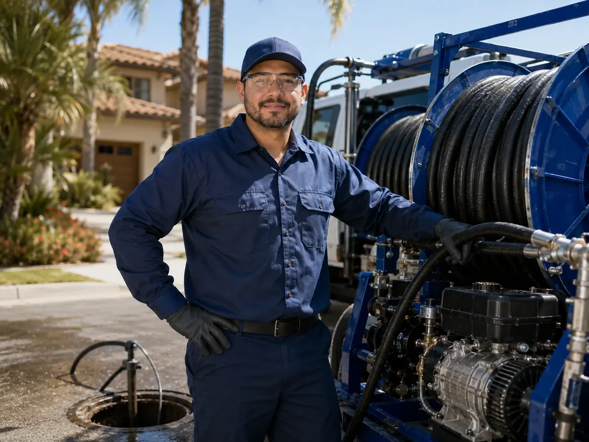 Hydro jet sewer cleaning in Oceanside