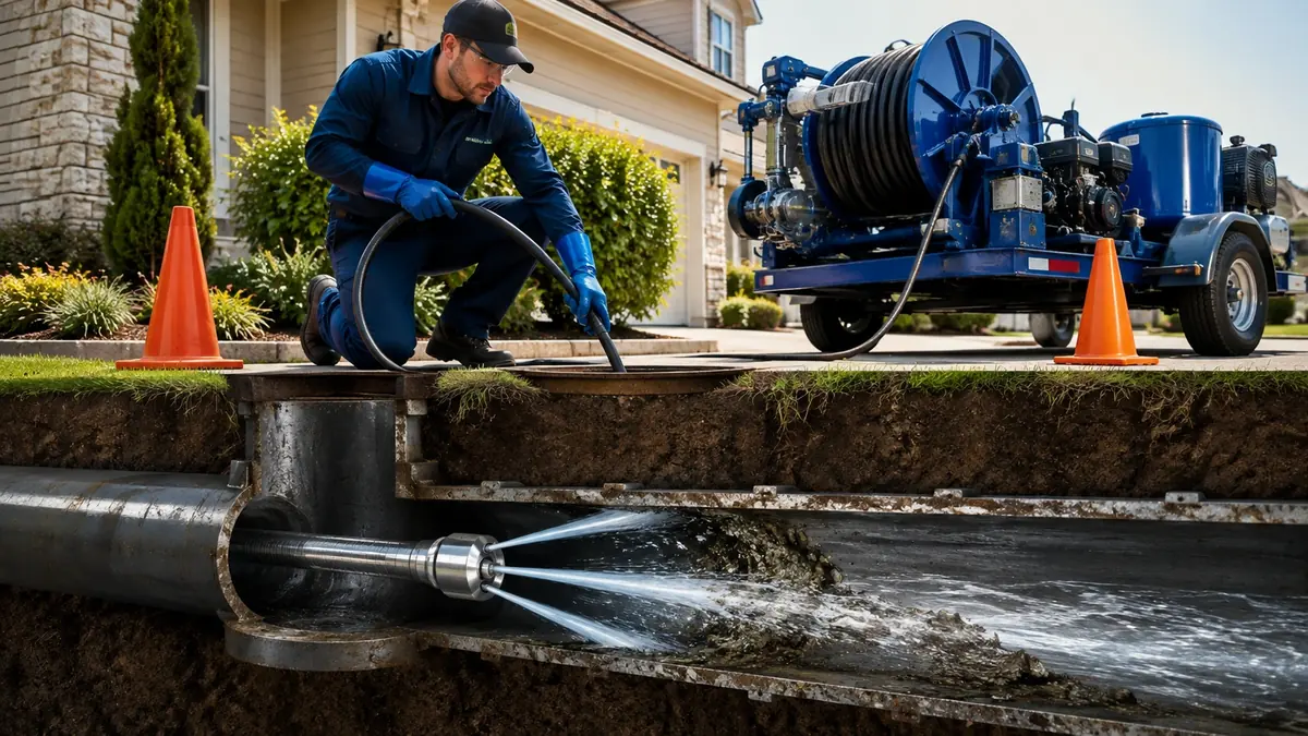 Main Sewer Line Hydro Jet Cleaning in Oceanside