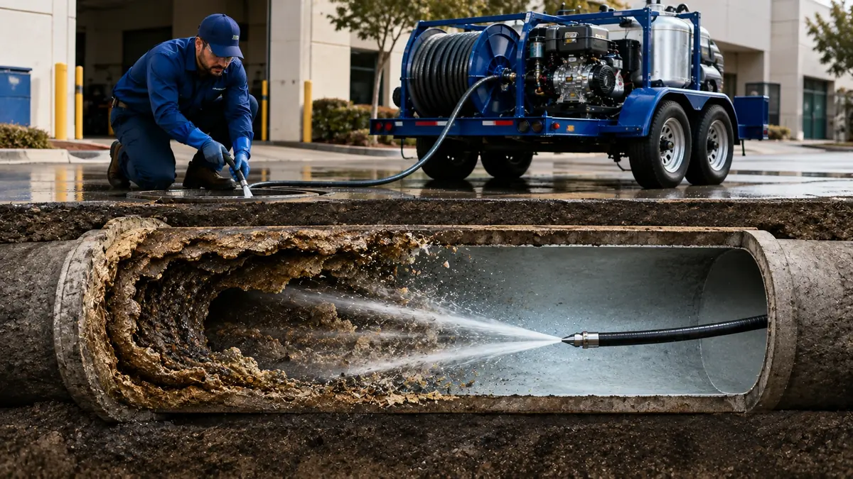 Sewer Pipe Descaling in Oceanside