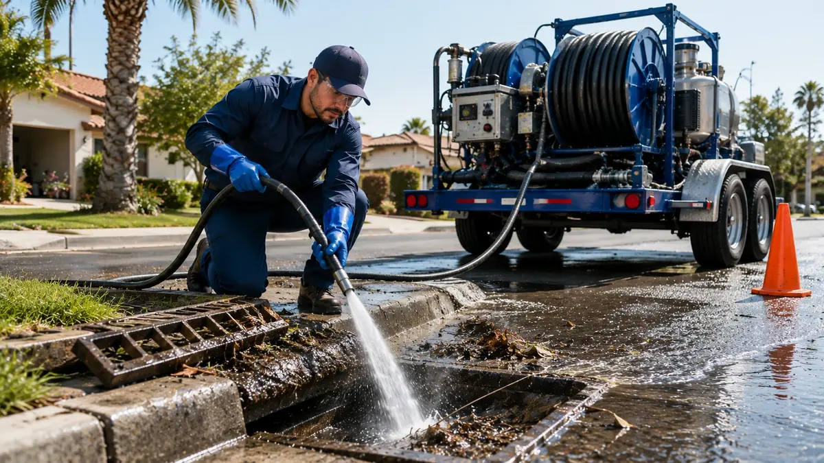Storm Drain Hydro Jet Cleaning in Oceanside